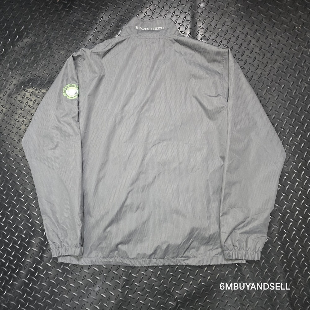 Stormtech Performance Mens XL Grey GSX-1 Full Zip Windbreaker Golf Jacket Logo - Picture 4 of 14